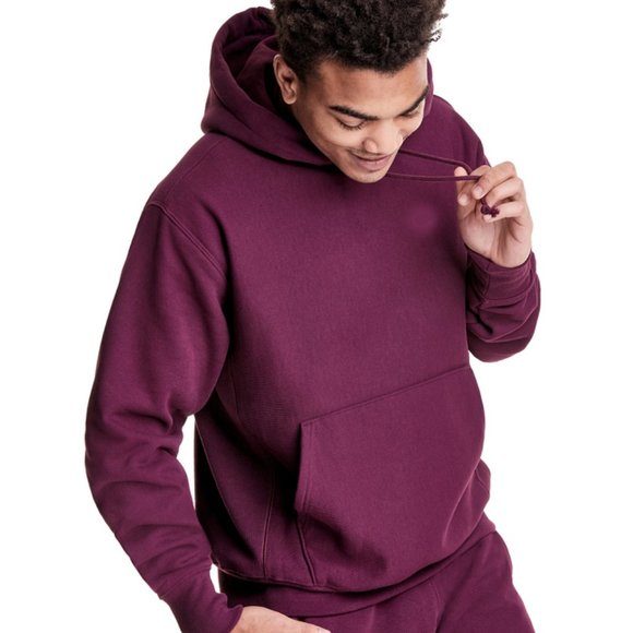 Champion Reverse Weave Hoodie Sweatshirt Dark Berry Purple Fleece GF68 T1F Fleec - Picture 6 of 9